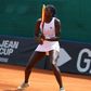 Okutoyi reacts after clinching double gold at Women’s World Tennis Tour