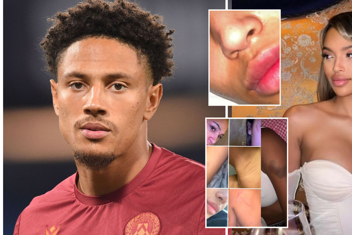 Super Eagles goalkeeper Maduka Okoye has been accused of domestic abuse by his older girlfriend.