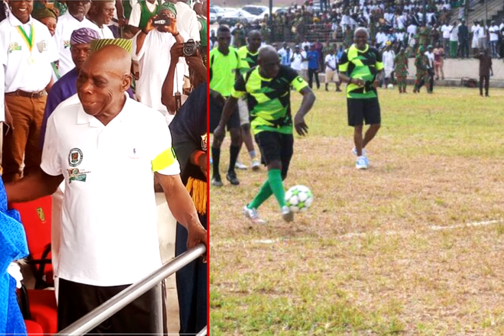 'Obagoal' - Ex Nigerian president Obasanjo scores hattrick in anniversary match
