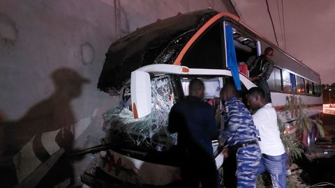 Journalists cheat death in dramatic AFCON bus crash