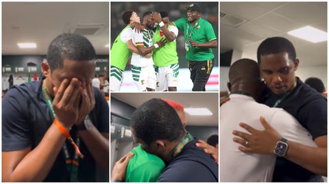 [WATCH]: Cameroon legend Samuel Eto'o left in tears in moving dressing room scenes with Lions