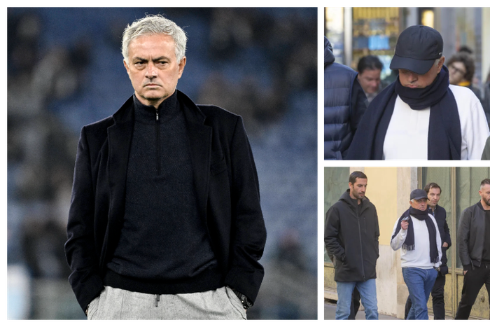 Jose Mourinho takes a walk