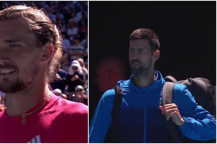 Alex Zverev vs Novak Djokovic ended with the latter retiring.