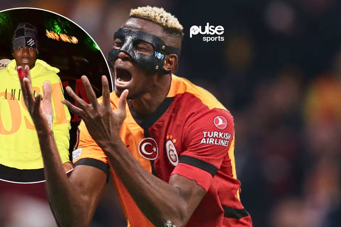 Victor Osimhen reacts amid reports he allegedly punched a Turkish journalist in the head