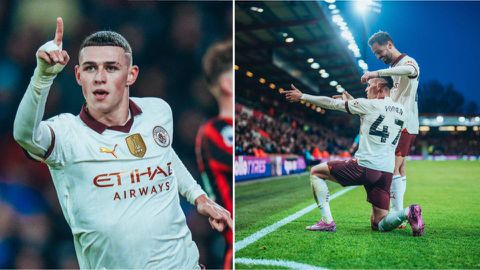 Bournemouth vs Man City: Foden strikes for Cityzens to keep pressure on Liverpool