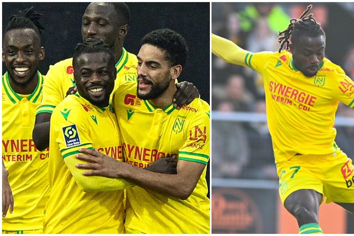 Moses Simon made a successful return to the Nantes first XI.