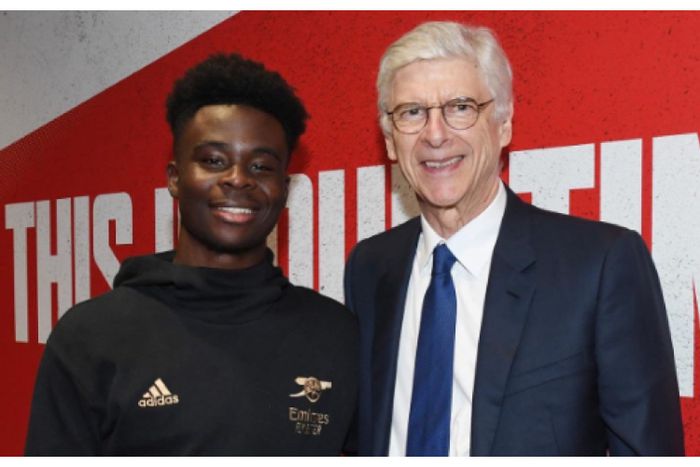 Arsene Wenger speaks glowingly about Bukayo Saka