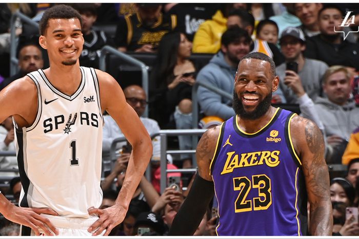 In a matchup NBA star LeBron James propels the Lakers to beat Victor Wembanyama and the Spurs.