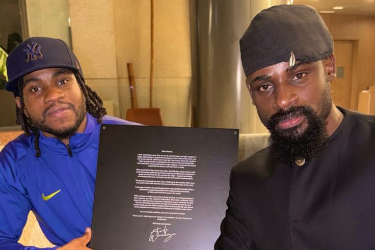 'Africa’s best' - Tunde Onakoya gifts Chessboard to Ademola Lookman