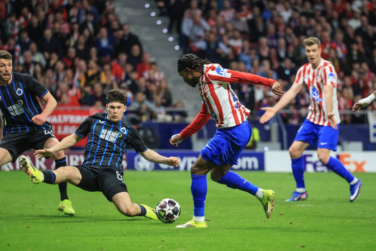 Lookman sets up one of Atletico's goal for Sorloth in the UCL.