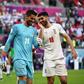 Iran players celebrate past win