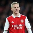 Oleksandr Zinchenko of Arsenal during the UEFA Europa League match at the Emirates Stadium.