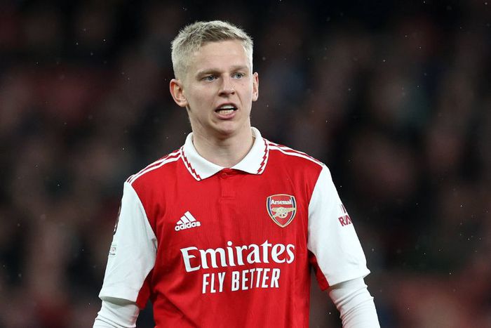Oleksandr Zinchenko of Arsenal during the UEFA Europa League match at the Emirates Stadium.