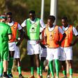 Head coach Engin Firat with Harambee Stars players training ahead of Iran friendly.