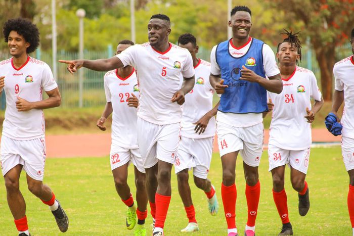 Harambee Stars training at Kasarani ahead of Iran friendly.