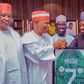Super Eagles captain Ahmed Musa visits Kano State Governor.