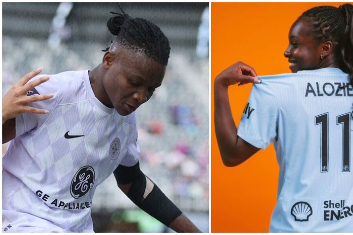 Super Falcons duo of Uchenna Kanu and Michelle Alozie.