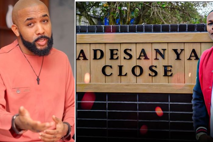 See how Banky W and Davido reacted as Nigerian UFC star Israel Adesanya turns property developer.