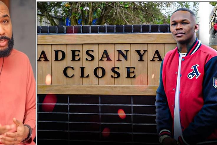 See how Banky W and Davido reacted as Nigerian UFC star Israel Adesanya turns property developer.