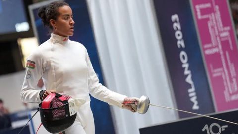 Alexandra Ndolo: German-born Kenyan fencer thrilled to make history with Olympic qualification