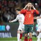 Cristiano Ronaldo after missing a penalty in the 6th minute in Portugal vs Denmark.