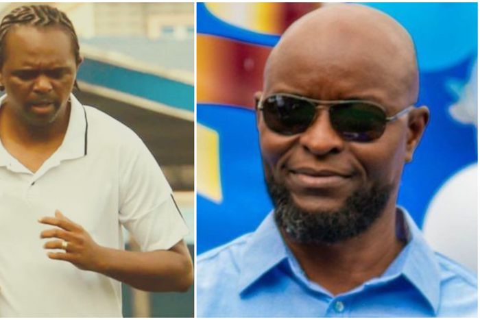 Super Eagles legends Nwankwo Kanu and Finidi George.