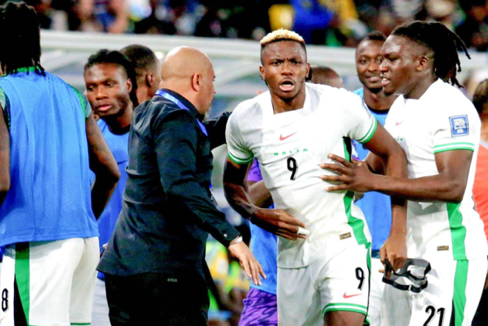 Victor Osimhen of Nigeria during the Men FIFA World Cup, WM, Weltmeisterschaft, Fussball qualifiers match between Rwanda and Nigeria at Amahoro Stadium on March 21, 2025 in Rwanda. Photo by Kabiru Abubakar