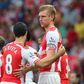 Former Arsenal players Mikel Arteta and Per Mertesacker.
