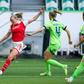 Arsenal women team vs Wolfsburg of Germany in the Champions League.