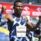 Makwala celebrating past race