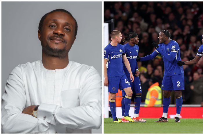 Singer Nathaniel Bassey enjoyed that Chelsea defeat by Arsenal at the Emirates.
