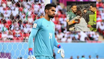 Iranian goalkeeper fined Ksh 638,000 for hugging female fan without hijab for three seconds