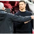 Jose Mourinho and Xabi Alonso during their clash in the Europa League last season.