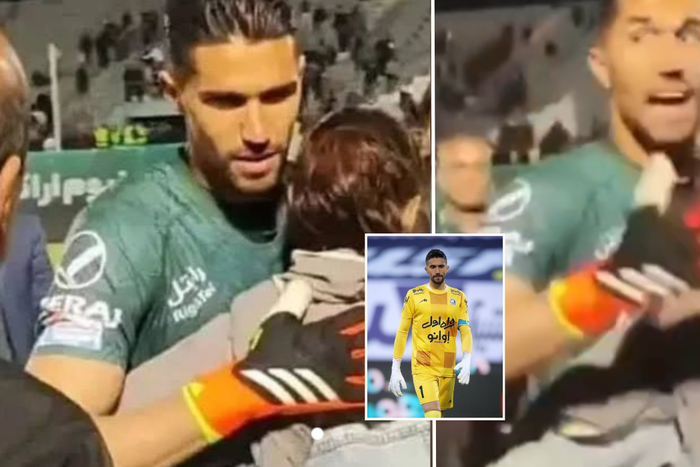 Hossein Hosseini: Iranian goalkeeper banned and fined ₦14.8 MILLION for ‘hugging female fan without hijab’ for just 3 seconds