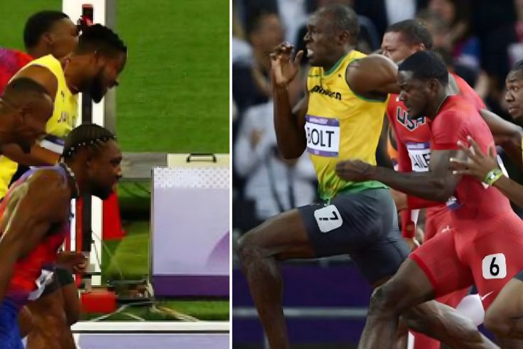 Noah Lyles. Usain Bolt. Kishane Thompson. Yohan Blake. Tyson Gay. Justin Gatlin. Asafa Powell.