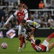 Arsenal vs Newcastle in Premier League action
