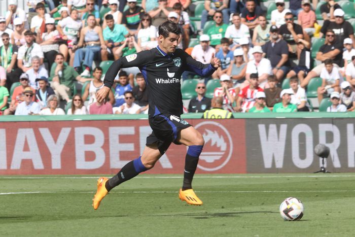 Alvaro Morata in action for Atletico Madrid