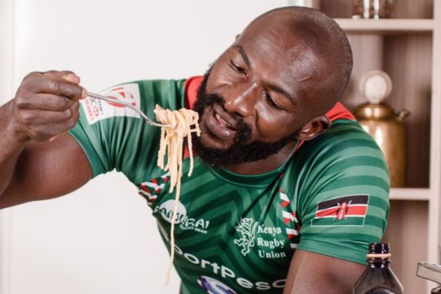 Former Kenya Sevens player Dennis Ombachi.
