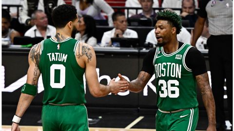 Jayson Tatum explodes as Boston Celtics avoid sweep against Miami Heat