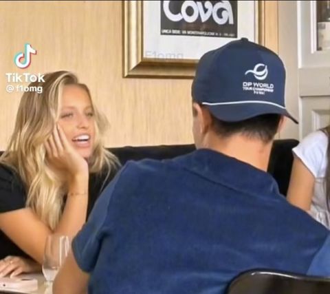 Margarida Corceiro and Lando Norris