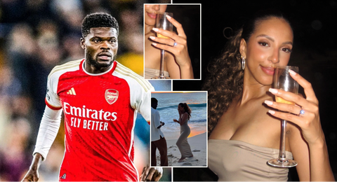 Partey: Arsenal star engages girlfriend Janine Mackson 3 months after welcoming first child
