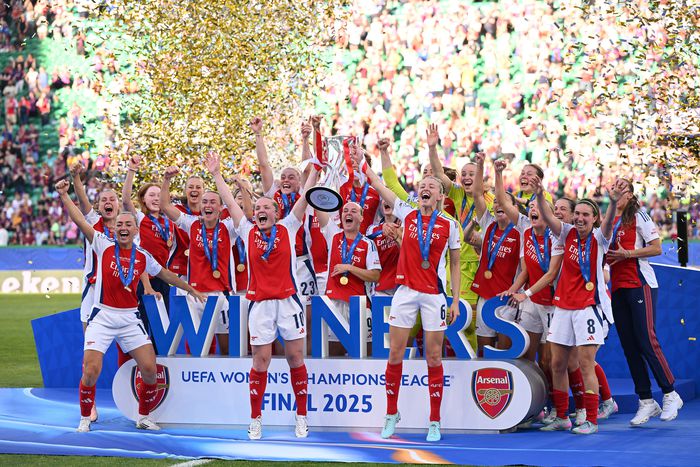 Arsenal now have bragging rights against Barcelona after a 1-0 win the 2025 UEFA Women’s Champions League title.