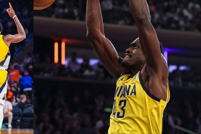 Pacers beat Knicks to take a 2-0 lead in the Eastern Conference Finals of the NBA Playoffs.