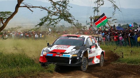 Rovanpera sets pace as Ogier maintains Safari Rally lead after Saturday action