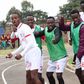 Shabana FC players celebrate after beating Darajani Gogo in an NSL match.