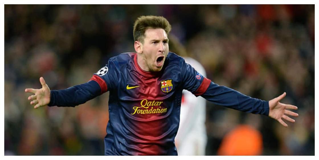 Lionel Messi scored 91 goals in 2012