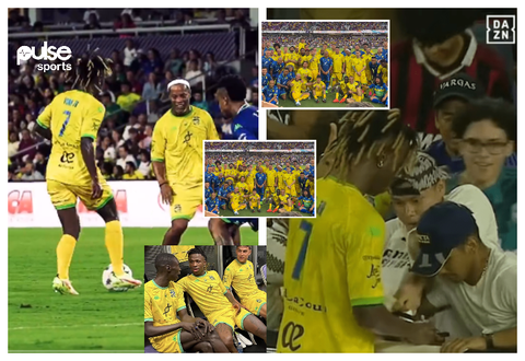 Ronaldinho, Dybala and Vinicius score amazing goals in charity match against Roberto Carlos team
