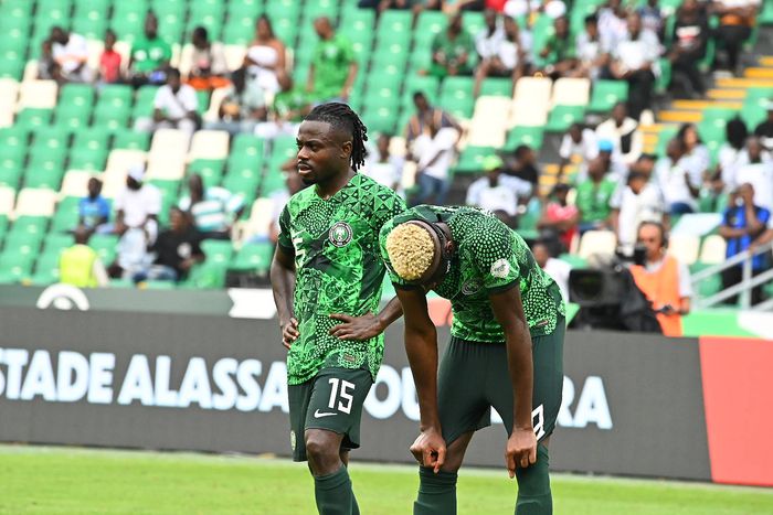 Moses Simon and Victor Osimhen || Image credit; Imago