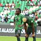 Moses Simon and Victor Osimhen || Image credit; Imago