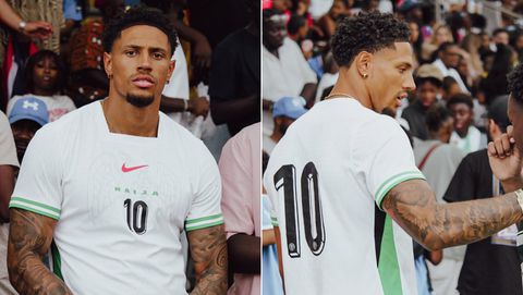 Is he AI? — Super Eagles ‘most handsome’ Maduka Okoye leaves female fans in disbelief after posing in Nigeria jersey